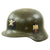 Original German WWII USGI Decorated M35 Steel Helmet Shell - EF64 Original Items