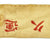 Original Japanese WWII Senninbari 1000 Stitch Belt with Rising Sun - 39" x 3 1/2" Original Items