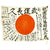 Original Japanese WWII Hand Painted Silk Good Luck Flag - 38" x 28" Original Items