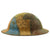 Original U.S. WWI M1917 Doughboy Helmet Shell with Panel Camouflage Paint Original Items