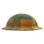 Original U.S. WWI M1917 Doughboy Helmet Shell with Panel Camouflage Paint Original Items