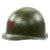 Original U.S. WWII M1 McCord Swivel Bale Front Seam Helmet with Vietnam War Liner - 5th Infantry Division Original Items