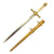 Original WWII German 2nd Model Miniature Naval Dagger Letter Opener with Lightning Bolt Scabbard Original Items
