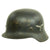 Original German WWII M40 Service Worn Single Decal Luftwaffe Helmet - ET64 Original Items