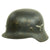 Original German WWII M40 Service Worn Single Decal Luftwaffe Helmet - ET64 Original Items