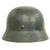 Original German WWII M40 Service Worn Single Decal Luftwaffe Helmet - ET64 Original Items