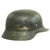 Original German WWII M40 Service Worn Single Decal Luftwaffe Helmet - ET64 Original Items