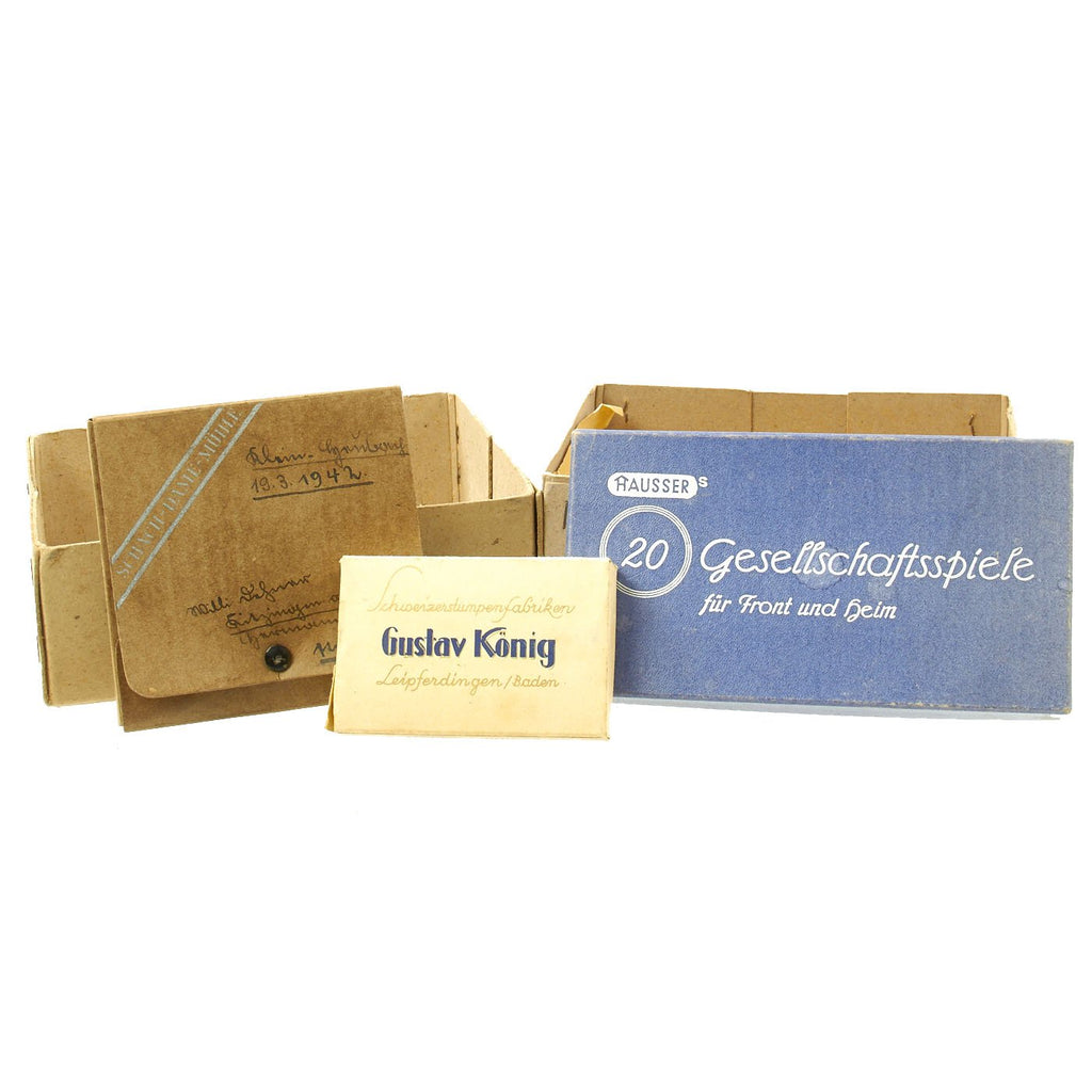 Original German WWII Postmarked Feldpost Box Care Package with Content ...
