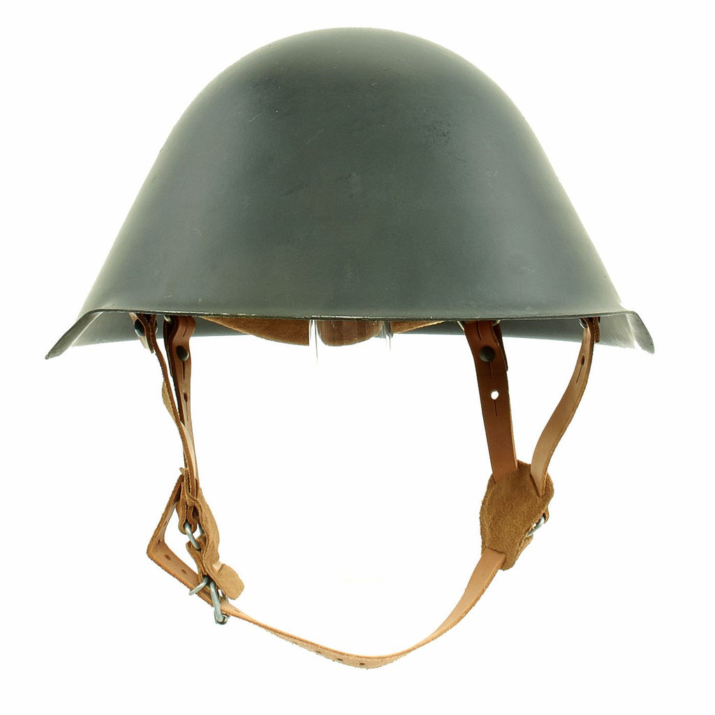Original Cold War East German M56/76 VOPO Steel Combat Helmet - Unissued Original Items