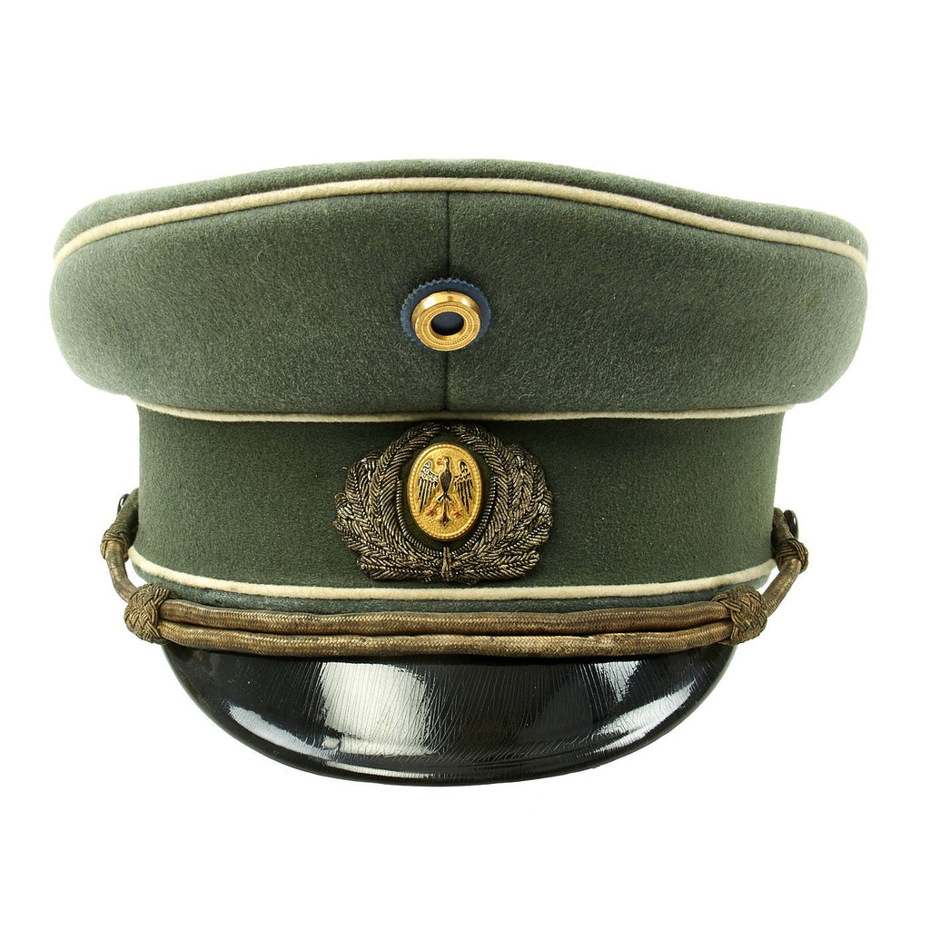 Original German Pre-WWII Weimar Republic Reichsheer Infantry Officer Visor Cap with Blue & Gold Cockade Original Items