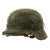 Original German WWII Army Heer M40 Chicken Wire Steel Helmet with 57cm Liner - SE64 Original Items