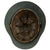 Original German WWII M35 Helmet with Field Applied Textured Camouflage Paint & 56cm Liner - 64cm Shell Original Items
