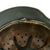 Original German WWII M35 Helmet with Field Applied Textured Camouflage Paint & 56cm Liner - 64cm Shell Original Items