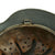 Original German WWII M35 Helmet with Field Applied Textured Camouflage Paint & 56cm Liner - 64cm Shell Original Items