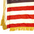Original U.S. WWII Era 48 Star Parade Flag with Gold Fringe - 3 x 5 Original Items
