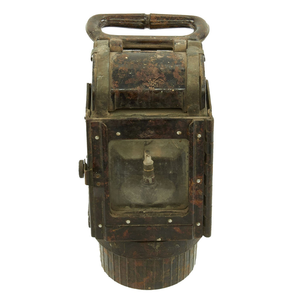 Original German WWII Bakelite Military Issue Carbide Trench Lantern - Waffenamt (WaA) Marked Original Items