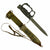 Original U.S. 1980s M7 Bayonet with Experimental Aluminum Knuckle Guard and Vietnam Era M8A1 Scabbard Original Items