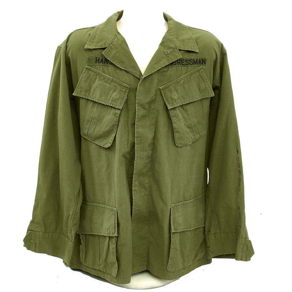 Original U.S. Vietnam War Congressman George V. Hansen Tropical Combat Coat Original Items