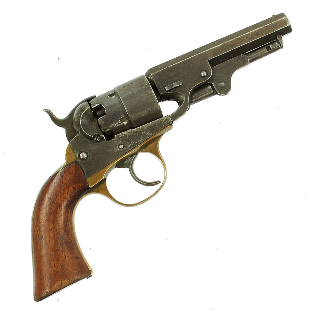 Original U.S. Civil War Era Cooper Double Action Pocket Percussion Revolver - Matching Serial 13524 Original Items