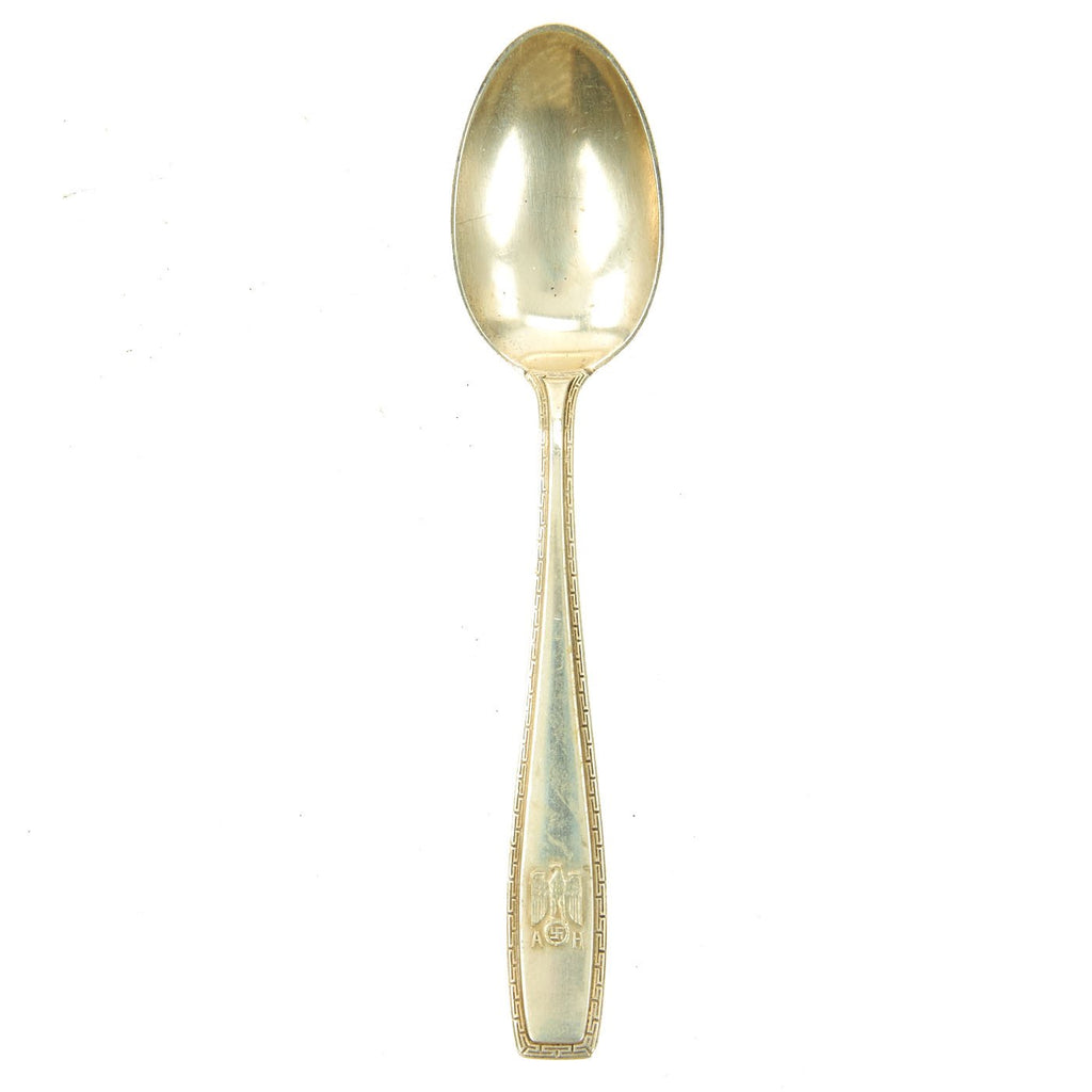 Original German WWII Adolf Hitler Formal Pattern .800 Silver Demitasse Desert Spoon Original Items