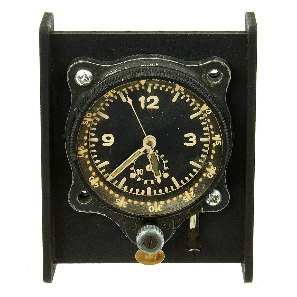 Original German WWII Luftwaffe Junghans Chronograph Cockpit Clock J30BZ for Messerschmidt Bf 109 Original Items