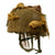 Original Belgian Post WWII British Style Paratrooper Helmet with Net and Burlap Camo Original Items
