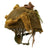 Original Belgian Post WWII British Style Paratrooper Helmet with Net and Burlap Camo Original Items
