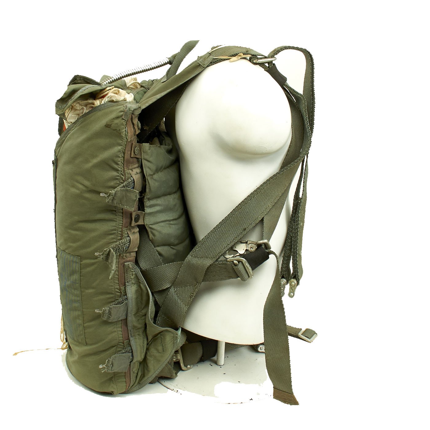 Original U.S. Vietnam War 1972 Dated Parachute Assembly with