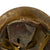 Original Japanese WWII Service Worn Type 92 Army Combat Helmet with Liner and Chinstrap - Tetsubo Original Items