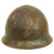 Original Japanese WWII Service Worn Type 92 Army Combat Helmet with Liner and Chinstrap - Tetsubo Original Items