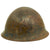 Original Japanese WWII Service Worn Type 92 Army Combat Helmet with Liner and Chinstrap - Tetsubo Original Items