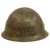 Original Japanese WWII Service Worn Type 92 Army Combat Helmet with Liner and Chinstrap - Tetsubo Original Items