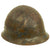 Original Japanese WWII Service Worn Type 92 Army Combat Helmet with Liner and Chinstrap - Tetsubo Original Items