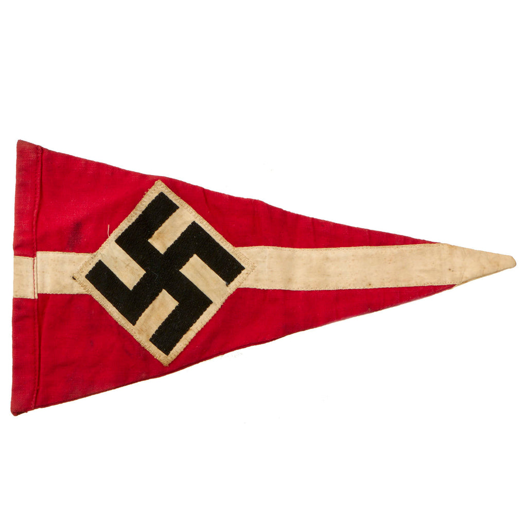 Original German WWII HJ Member Vehicle Pennant Flag - German Youth Organization Original Items