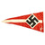Original German WWII Hitler Youth Member Vehicle Pennant Flag - Hitlerjugend Original Items