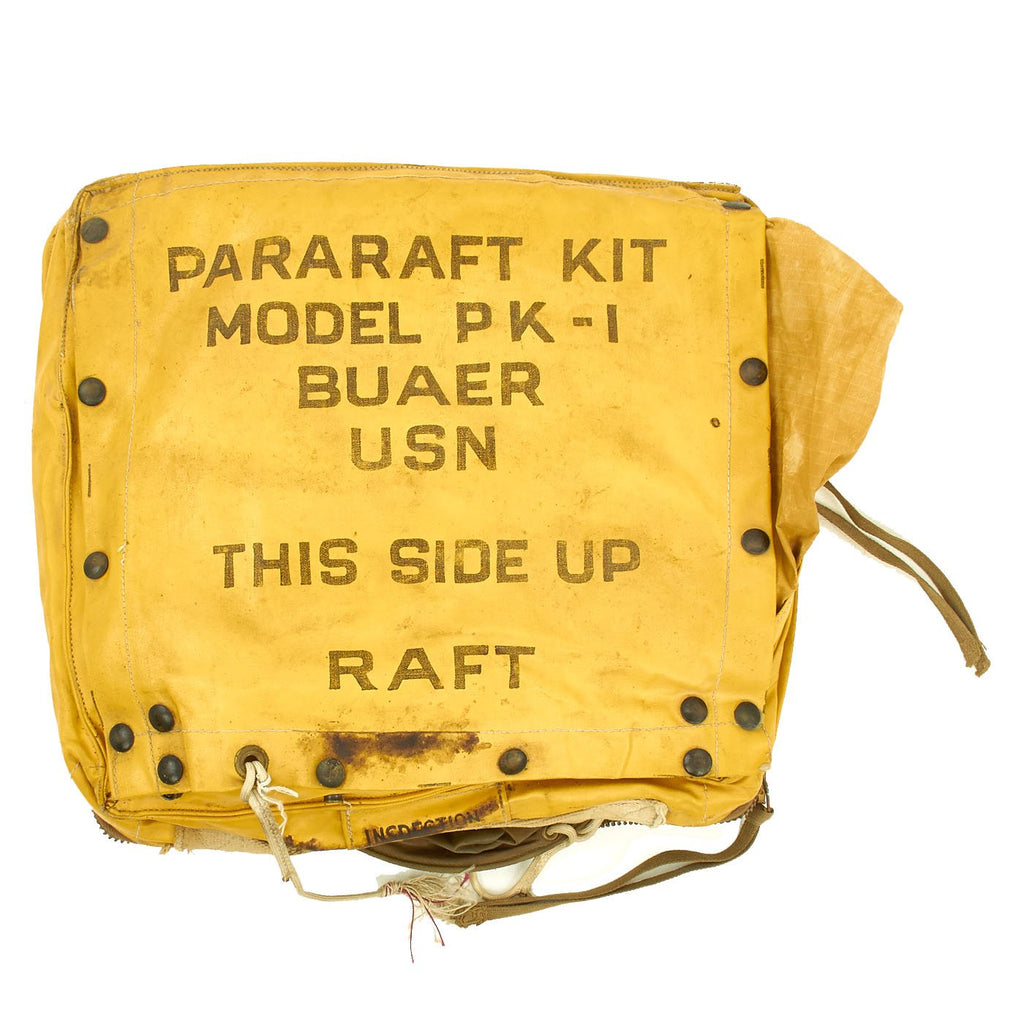 Original U.S. WWII Bauer Pararaft Kit Model PK-1 USN Original Items