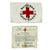 Original German WWII DRK Red Cross Armband with Fabric Identity Card - Deutsches Rotes Kreuz Original Items