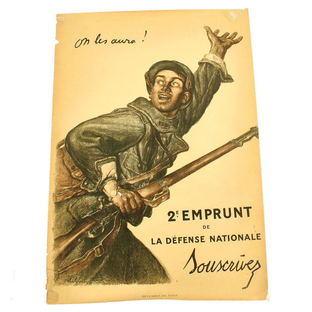 Original French WWI We shall get them! Propaganda Poster by Abel Faivre Original Items
