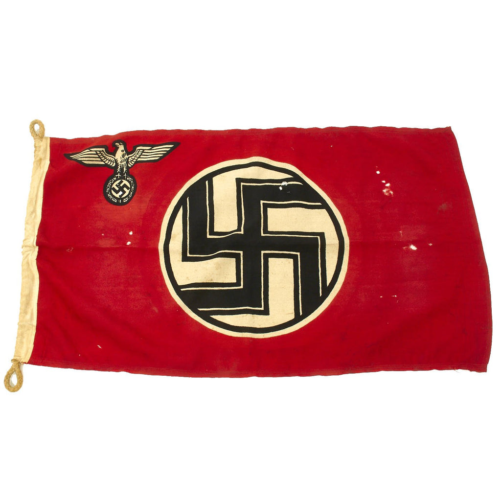 Original German WWII NSDAP Kriegsmarine Marked Small State Service Flag 50cm x 80cm - Reichsdienstflagge Original Items