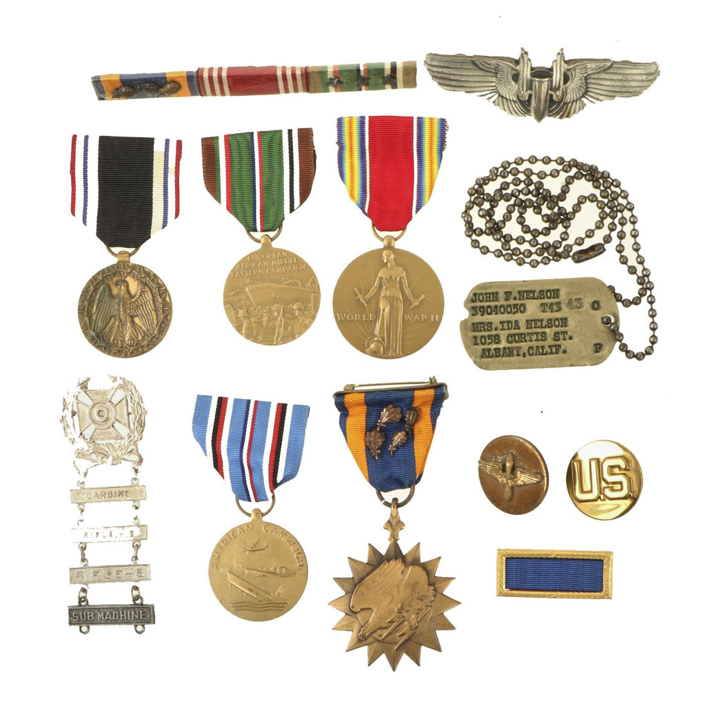 Original U.S. WWII Stalag Luft 4 POW Named Grouping - 8th Air Force Bomber Ball Turret Gunner Original Items