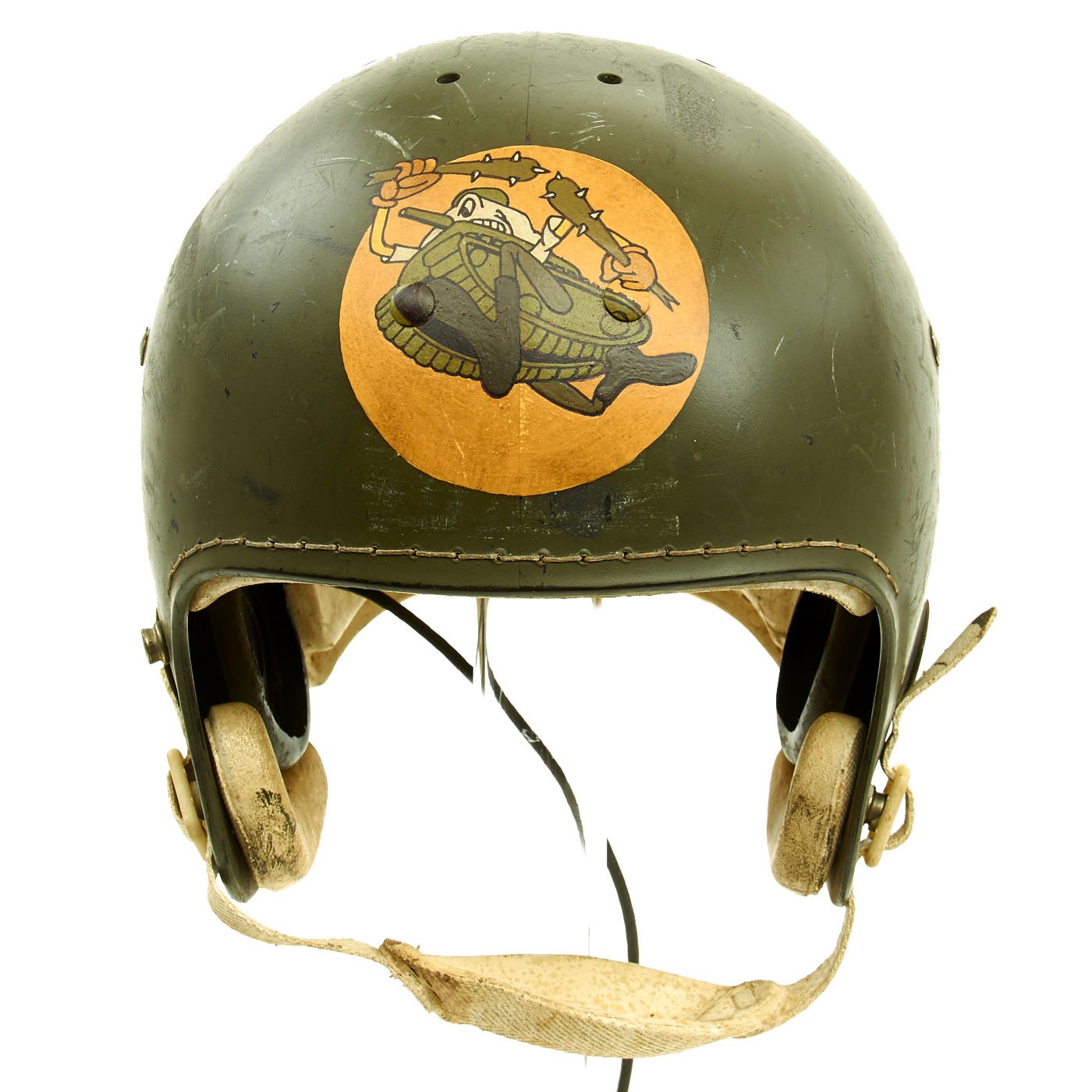 Original U.S. 1950s Tank Group Football Helmet by MacGregor – International Military Antiques Original U.S. 1950s Tank Group Football Helmet by MacGregor – International Military Antiques
