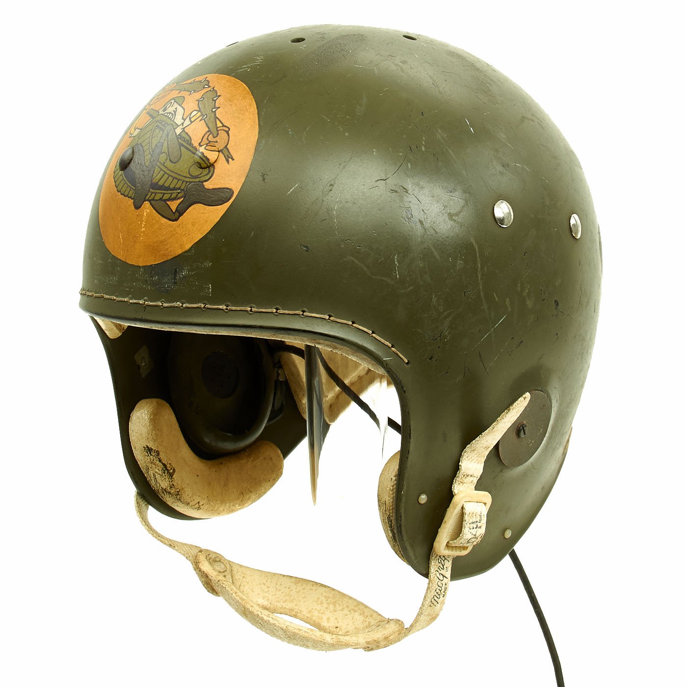Original U.S. 1950s Tank Group Football Helmet by MacGregor – International Military Antiques