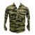 Original U.S. Vietnam War Special Forces Tiger Stripe "Tadpole" Camouflage Fatigue Uniform Shirt Original Items