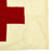 Original U.S. WWII Unissued Small Red Cross Medic Cloth Flag - 18" x 28" Original Items