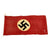 Original German WWII Service Worn NSDAP National Flag Small Political Banner - 29" x 63" Original Items