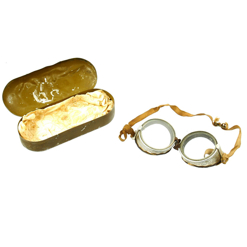 Original U.S. WWI Air Service Flying Goggles by Willson with Original Case Original Items