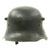 Original German WWII Reissued M18 Army Heer Single Decal Steel Helmet with 55cm Liner - marked B.F 64. Original Items
