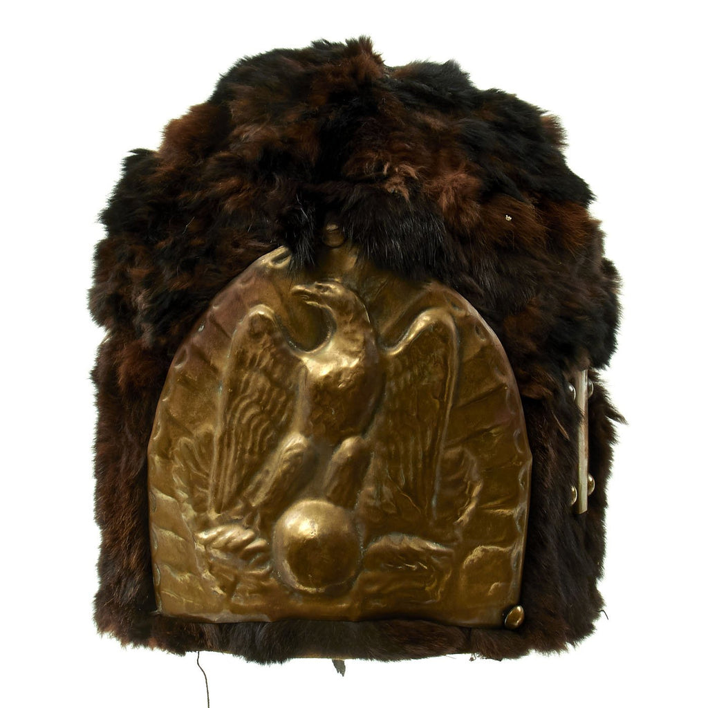 Original French Napoleonic Replica Old Guard Style Bearskin Helmet Original Items