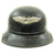 Original German WWII M38 Luftschutz Beaded Gladiator Air Defense Helmet - marked & dated 1940 Original Items