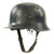 Original German WWII Battle Damaged M34 Square Dip NSDAP Civic Police Steel Helmet Original Items